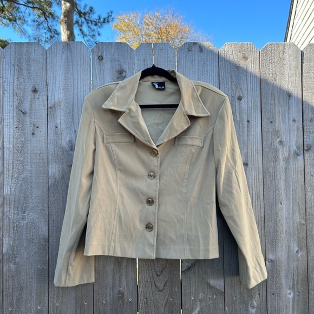 FIRST OPTION vintage jacket blazer size medium button work career casual fall‎